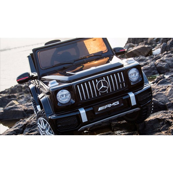 Продукт Акумулаторен джип Mercedes Benz G63 Licensed 4X4 , с меки гуми и кожена седалка - 0 - BG Hlapeta